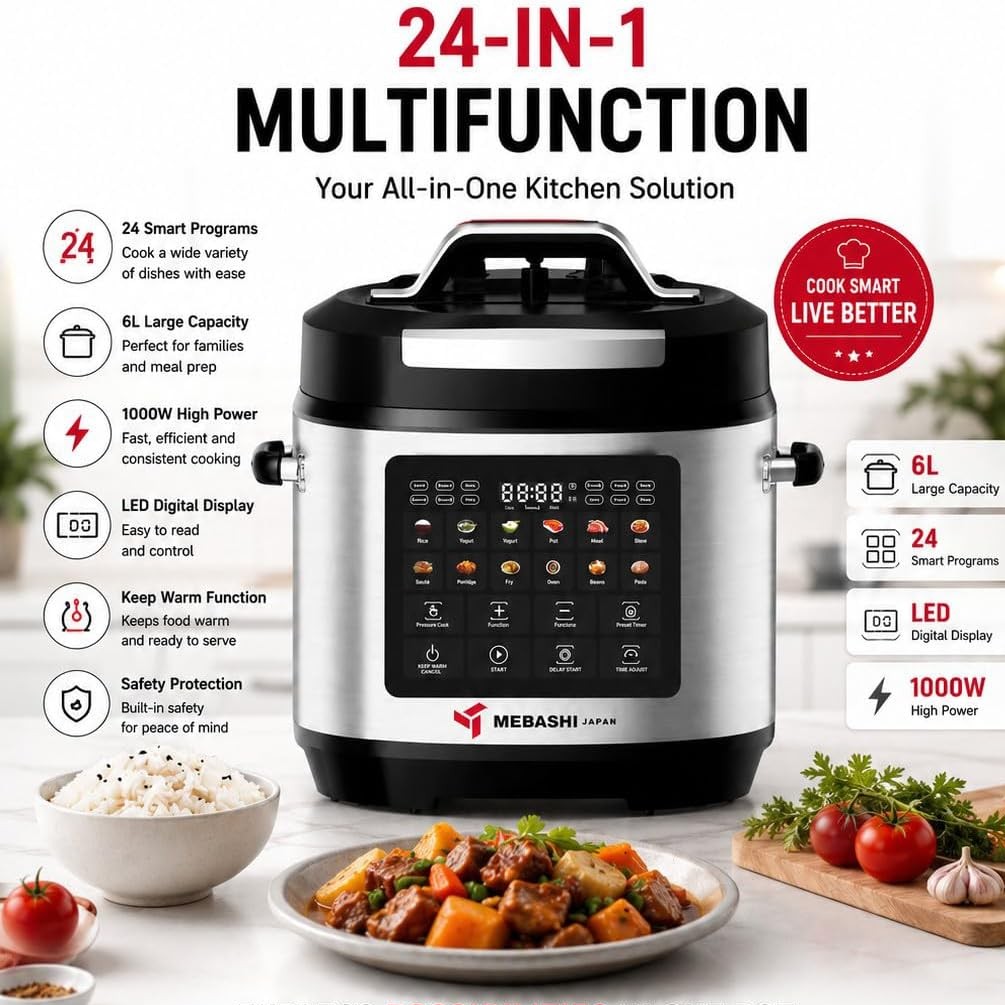 مولتی کوکر چندکاره مباشی مدل ME-PC906